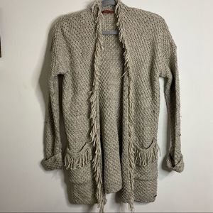 EDC since 98 knitted beige cardigan